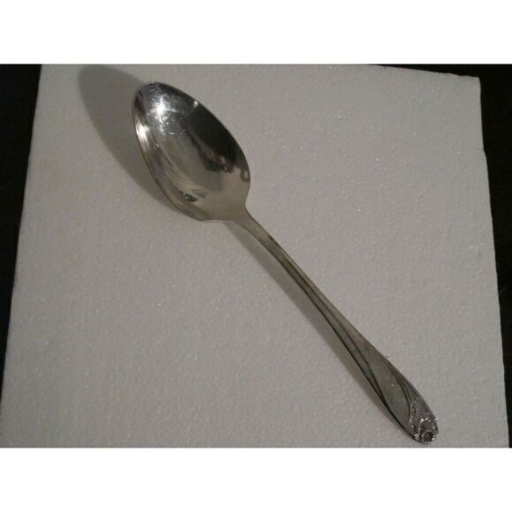 1847 Rogers Bros IS Daffodil Vegetable Serving Table Spoon (s) Vintage